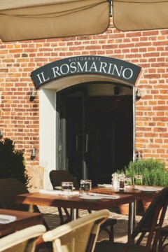 Indgangen til den italienske restaurant Il Rosmarino på Nyhavn
